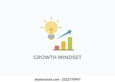 Growth Mindset Vector Icon Or Logo Illustration