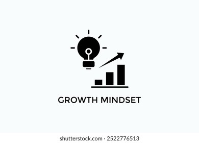 Growth Mindset Vector Icon Or Logo Illustration