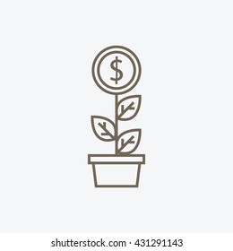 Growth Of Money / Tree Of Money Icon