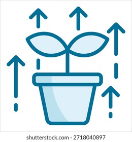 Icono de oportunidades de crecimiento para el diseño