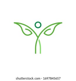 Growth people logo template vector icon design