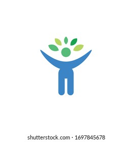 Growth people logo template vector icon design