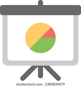 Growth Pie Chart Flat web icons creative process, business and finance, office and business, security and protection, shopping and commerce, Seo. Vector Illustration