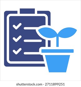 Wachstumsplan-Symbolelement für Design
