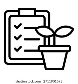 Elemento de icono de Plan de crecimiento para diseño