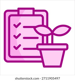 Elemento de icono de Plan de crecimiento para diseño