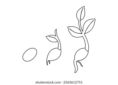 Growth plant continous single line art drawing which plays an important role in improvement
of the invironment and protecting biodiversity.