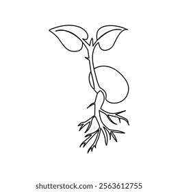 Growth plant continous single line art drawing which plays an important role in improvement
of the invironment and protecting biodiversity.