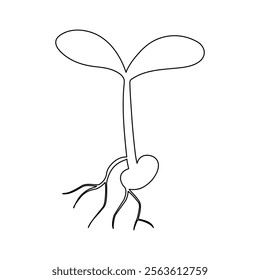 Growth plant continous single line art drawing which plays an important role in improvement
of the invironment and protecting biodiversity.