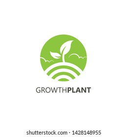 Growth Plant Logo
plant growth as a symbol of life for your company