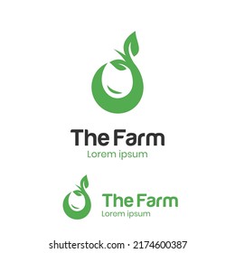 growth Plant Seeds Logo design for organic farming,farm icon symbol vector element