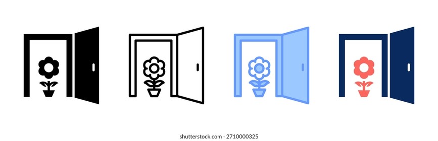 Conjunto de iconos de Growth Portal colección de estilos múltiples