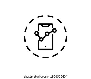 Growth premium line icon. Simple high quality pictogram. Modern outline style icons. Stroke vector illustration on a white background. 