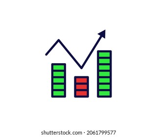 Growth premium line icon. Simple high quality pictogram. Modern outline style icons. Stroke vector illustration on a white background