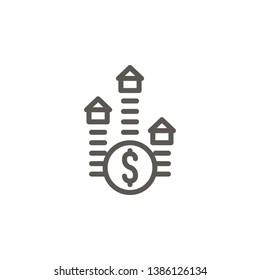 Property Value Increase Stock Vectors Images Vector Art - 