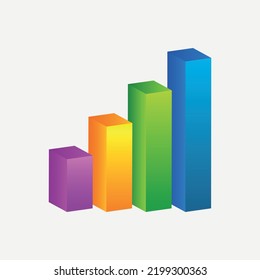 Growth Progress Increase Business Statistic Chart Stock Vector (Royalty ...