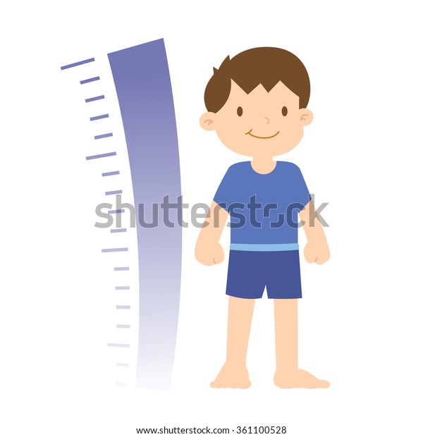 Growth Progress Little Boy Chart Vector Stock Vector (Royalty Free ...