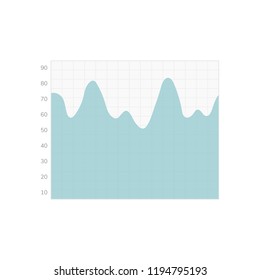 Vetor de infográfico do gráfico de taxa de crescimento