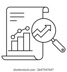 Growth Reporting icon, Tracking Success Unleashing Insights with Growth Reporting, Data-Driven Decisions Visualizing Business Growth Effectively, vector