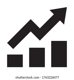 growth Research, analytic, graph, chart, diagram symbol icon, Financial Icon, Outline Icon Vector