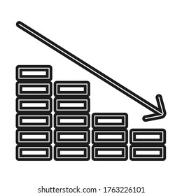 growth Research, analytic, graph, chart, diagram symbol icon, Financial Icon, Outline Icon Vector
