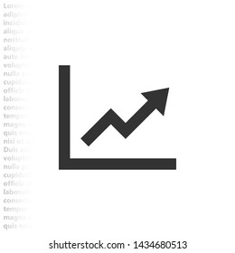 growth scale icon vector eps 10 , Lorem ipsum flat design