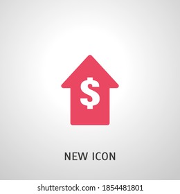 growth of shares icon. Vector illustration EPS 10.