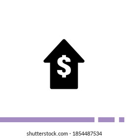 growth of shares icon. Vector illustration EPS 10.
