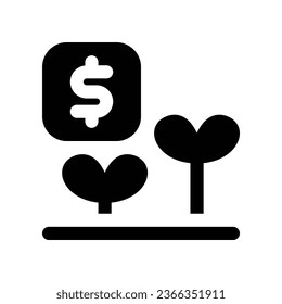 growth solid icon. vector icon for your website, mobile, presentation, and logo design.