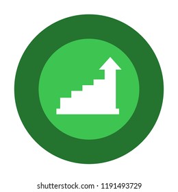 growth statistic vector icon
