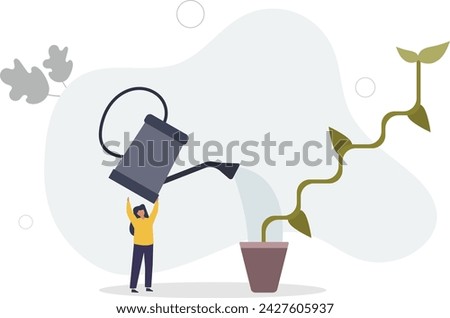 Growth step or career path, job improvement stair or growing investment or stair to success, mentorship concept.