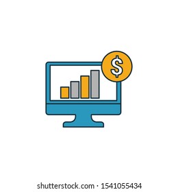 Growth Stock icon. Simple element from personal finance icons collection. Creative Growth Stock icon ui, ux, apps, software and infographics.