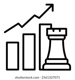 Growth Strategy Icon Element For Design
