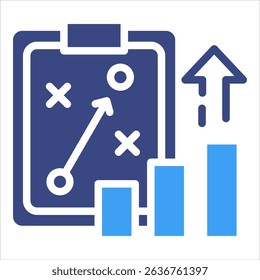 Growth Strategy Icon Element For Design