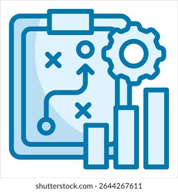Growth Strategy Icon Element For Design