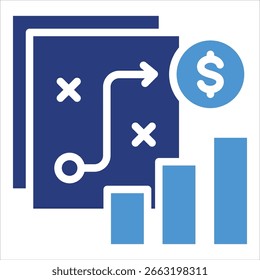 Elemento Ícone Da Estratégia De Crescimento Para O Projeto