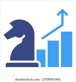 Elemento de icono de estrategia de crecimiento para el diseño