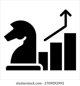 Elemento de icono de estrategia de crecimiento para el diseño