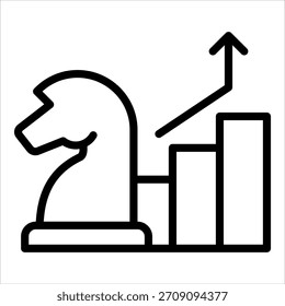 Elemento de icono de estrategia de crecimiento para el diseño