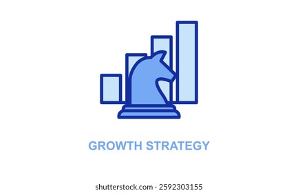 growth strategy isolated vector illustration