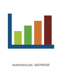 Growth success graph icon. Growing graph vector symbol. Growth business green arrow icon vector silhouette. Growth vector. Vector illustration. 