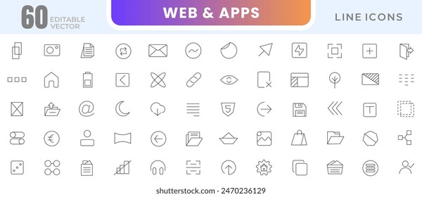 Growth and success line icons collection. Business, grow, achievement, aim, motivation outline icon pack. Thin outline icons vector
