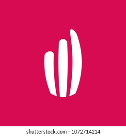 growth symbol fringe buildings icon vector