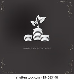 Growth symbol,vector