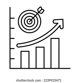 Icono del vector de crecimiento totalmente editable

