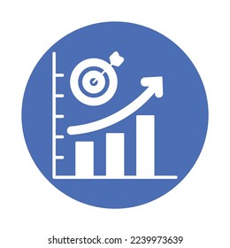 Icono del vector de crecimiento totalmente editable

