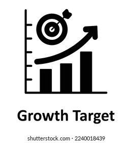 Icono del vector de crecimiento totalmente editable
