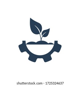 Tecnología de crecimiento. Icono del vector sobre un fondo blanco.