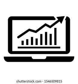 Growth Traffic Icon. Monochrome Style Icon Design From Project SEO & Web Optimization Icon Collection . Ready To Use In Web Design , Apps, Software And Print.