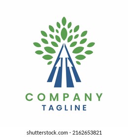 Growth Tree Chart Logo Design